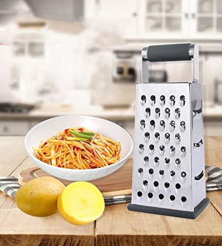 Vertical Stainless Steel Grating Four-sided Boxed Grater For Cucumbers, Carrots And Cheese, Grater, Melon, Planing, Potato, Planer, Non-slip Handle, Peeler - Image 2