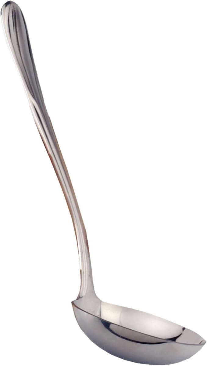 RSVP International Endurance Flatware Collection Stainless Steel, Dishwasher Safe, Gravy Ladle (Pack of 3)