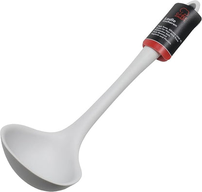 Chef Craft Premium Silicone Cooking Ladle, 11.25 inch, Gray - Image 2