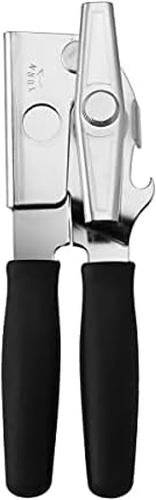 Swing-A-Way Comfort Comfort Grip Can Opener - All-Steel Construction, Smooth - Easy to Use, High-Carbon Cutting Wheel, Integrated Bottle Opener, Easy to Clean, Ideal for Arthritis and Seniors (Black) by Swing-A-Way