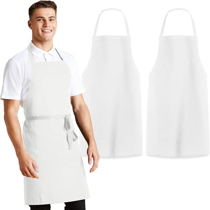 Avalon Kitchen Aprons for Men - 100% Polyester Chef Apron Women with Extra Long Ties - Cooking Aprons for Women & Mens Apron by Avalon+Kitchen