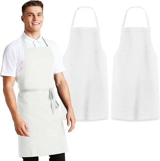 Avalon Kitchen Aprons for Men - 100% Polyester Chef Apron Women with Extra Long Ties - Cooking Aprons for Women & Mens Apron by Avalon+Kitchen