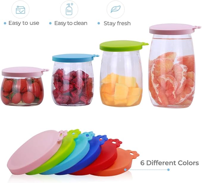 Yobbai 6 packs Pet Food Can Lids, Food Safe BPA-Free & Dishwasher Safe, Can Covers Most Standard Size Dog and Cat Can Tops - Image 3