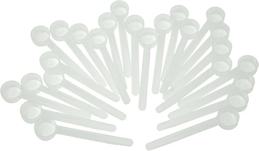 1 Tablespoon (1/2 Oz. | 3 Teaspoon | 14.8 mL) Long Handle Plastic Measuring Spoon for Coffee, Protein Powder, Spices, Grains, Dry Goods – Food-Grade BPA-Free (Pack of 25) by Supplement+and+Supply