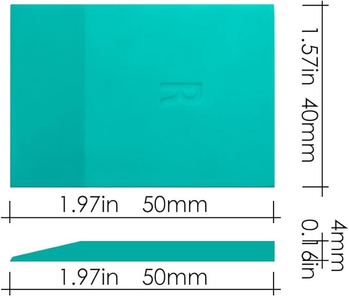 Mini Squeegee Rubber，Optimized for use with Mesh Backed Stencils and Transfers ， Mini Squeegee for Scorch Paste Wood Burning Paste, Paint, Screen (15)