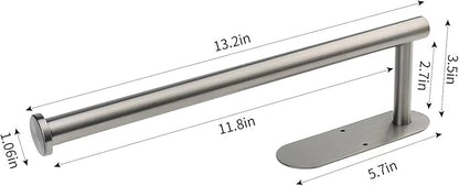 Paper Towel Rolls - for Kitchen, Self-Adhesive Under Cabinet,Both Available in Adhesive and Screws,Stainless Steel Paper Towel Holder Bulk(Grey) - Image 4