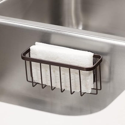 iDesign Gia Sink Suction Holder for Sponges, Scrubbers, Soap in Kitchen, Bathroom, Bathtubs, 5.75" x 2.25" x 2.5" - Bronze - Image 3
