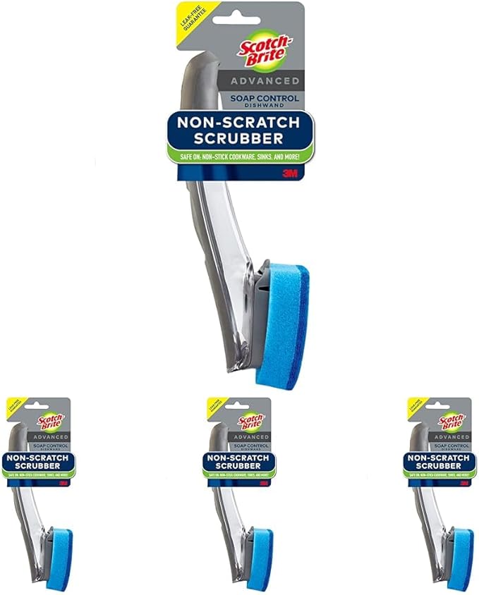 Scotch-Brite Soap Control Odor Resist Non-Scratch Dishwand,(Pack of 4) by Scotch-Brite