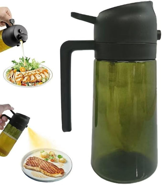 Kitchen Maiden 2 in 1 Oil Dispenser, New Kitchenmaiden 2 In 1 Oil Sprayer for Cooking，Olive Oil Dispenser Bottle Spray And Pour for Air Fryer, Salad, Frying, BBQ by HWHIEUAIK