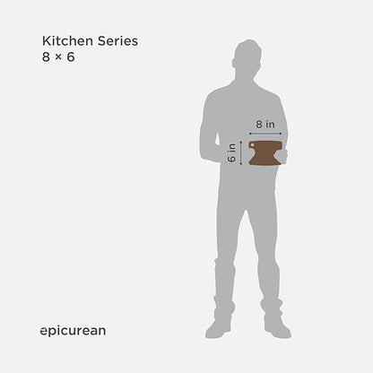 Epicurean Kitchen Series Cutting Board, 8" × 6", Nutmeg, 3.2 Pounds - Image 2