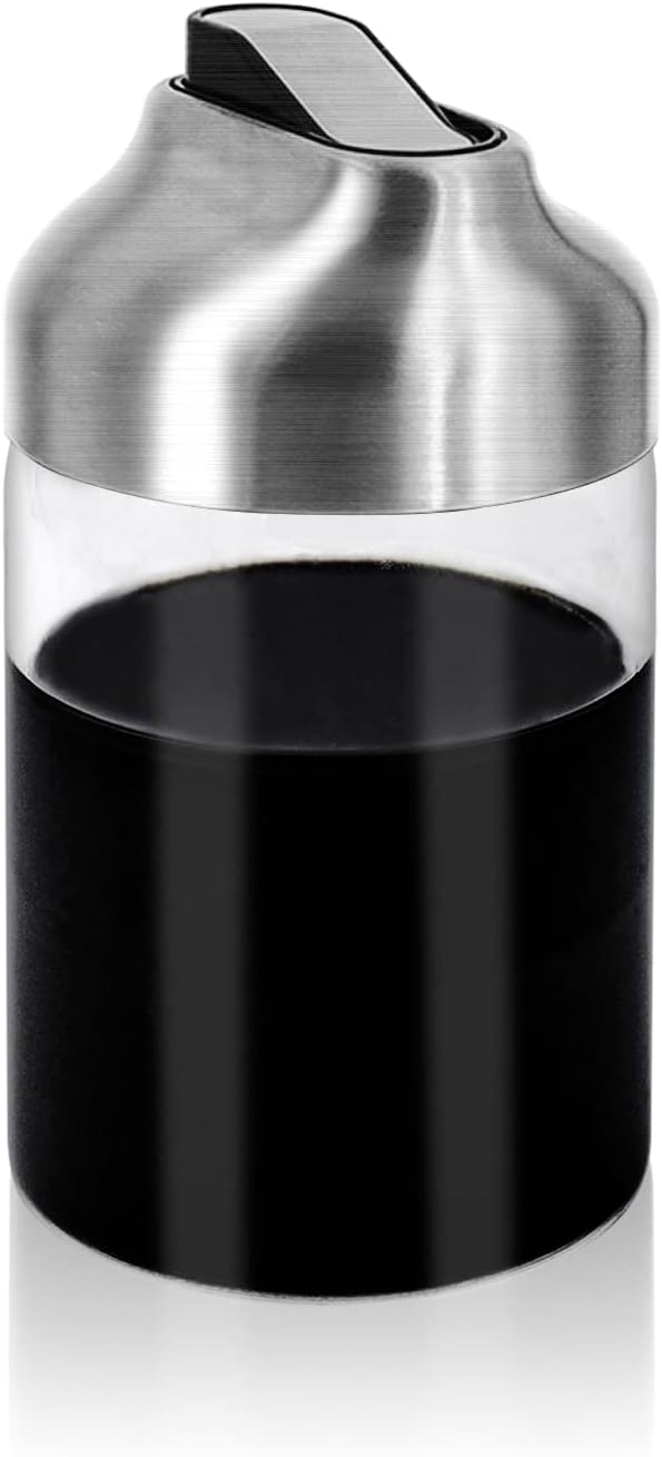 Aelga Soy Sauce Dispenser, 7oz Non-Drip Spout Oil and Vinegar Dispenser with Auto Flip Cap, Glass Oil Cruet for Kitchen Cooking - Image 8