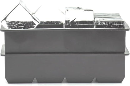 Bangp Large Ice Cube Trays 2 Pack,Big Ice Cube Molds with Removable Lids,Easy Release and Stackable Silicone Ice Cube Tray,Make 16 Big Square Ice Cubes for Whiskey,Cocktails - Image 6