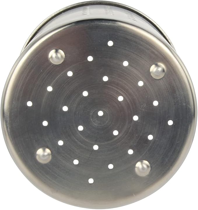 Saiveina Stainless Steel Utensil Holder Kitchen Holder Restaurant Cooking Utensil Holder for Forks Spatula, 5.3'' x 5.1" Round Utensil Organizer - Image 5