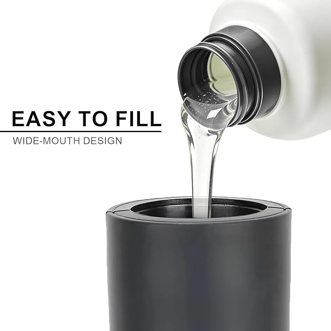 Silicone Dish Soap Dispenser, 8 Oz Refillable Squeeze Bottle, Leakproof for Kitchen Sink, Black - Image 6