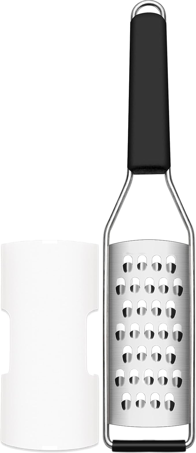 Cambom Cheese Grater Vegetable Shredder & Citrus Zester Lemon Zester for Parmesan Cheese, Vegetables, Zucchini, Nutmeg, Chocolate, Lemons, Hand Held Shredder Graters Stainless Steel Extra Coarse Blade by Cambom