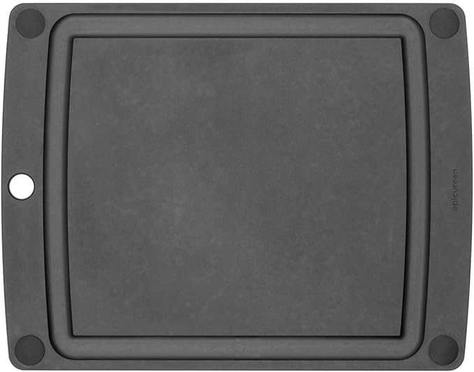 Epicurean All-In-One Cutting Board with Non-Slip Feet and Juice Groove, 11.5" × 9", Slate/Black - Image 4