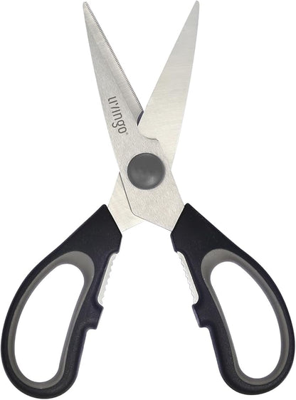 LIVINGO 7.5" Kitchen Scissors All Purpose for Sharp Cutting Small Bones & Vegetables, with Nutcracker Grip Comfortable, Heavy-duty Food Shears for Home Cooking - Image 3