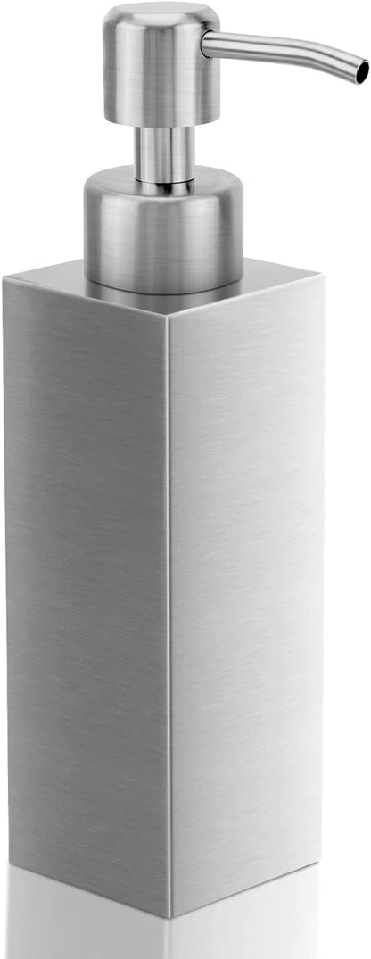Soap Dispenser with Rust Proof Stainless Steel Pump Refillable for Bathroom and Kitchen Soap Dispenser for Essential Oils, Liquid, Lotions (8.5OZ / 250ML) by GLUBEE