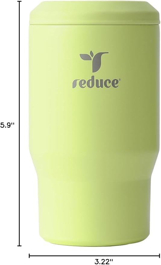 Reduce 4-in-1 Drink Cooler - Versatile Can & Bottle Holder with Vacuum Insulation - Keeps Drinks Cold Up to 4 Hours - Includes Bottle Opener - Fits Cupholders & Dishwasher Safe - 14oz - Mojito