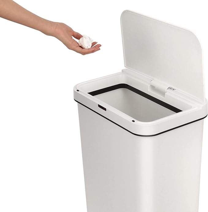 Simpli-Magic 13 Gallon (50L) Motion Sensor Touchless Trash Can – Automatic Hands-Free Garbage Can for Kitchen, Home, Office - Image 4