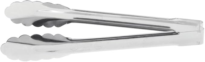 Vollrath 9-1/2" Heavy-Duty One-Piece Stainless Steel Tongs