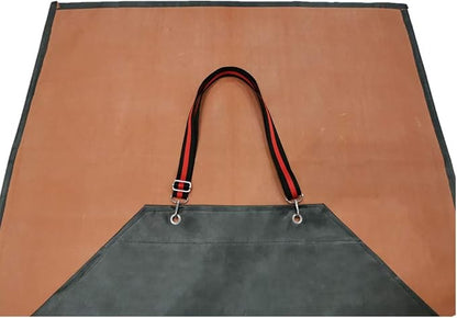 TonLing Thick Rubber Apron, 47.2 x 33.5 Inch Waterproof, Long Chemical Resistant, Adjustable for Dishwashing, Cleaning Fish, Gardening, Lab Work, Butcher and Dog Grooming, Grey - Image 6