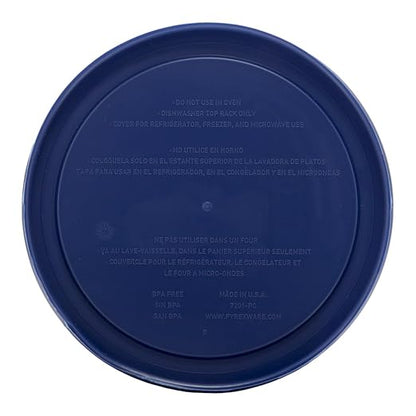 Pyrex 7201-PC 4 Cup Blue Food Storage Replacement Lid (2-Pack) - Made in USA - Image 6