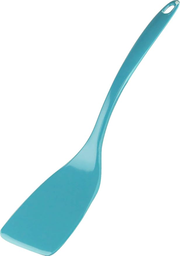 Spatula, Turner for Non-stick pans, Heat Resistant, BPA Free Melamine Utensil with Ergonomic Handle, Flipper, 11 inch, Turquoise - Image 9