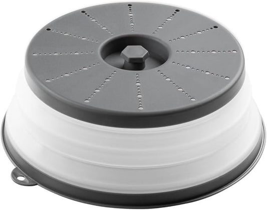 HIC Kitchen Collapsible Microwave Food Cover, BPA Free, Contains Splatter and Mess by HIC