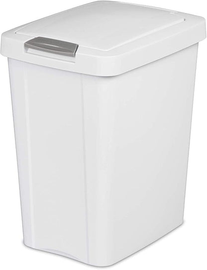STERILITE 10438004 Touch Can, White, 7.5 Gallon