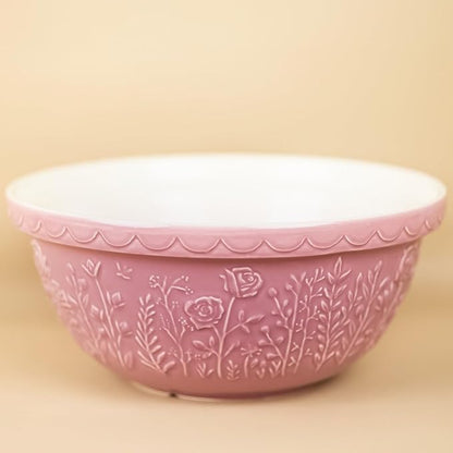 Mason Cash In The Meadow S12 (4.25 Qt) Mixing Bowl | Rose (Pink) - Image 2