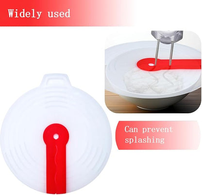 Splatter Guard for Mixer,Hand Mixer Splatter Guard,Cooking Splash Guard for Mixer,Mixing Bowl Shield,Splatter Guard Cover Lids For Pots and Pans&Mixing Bowl Splatter Guard