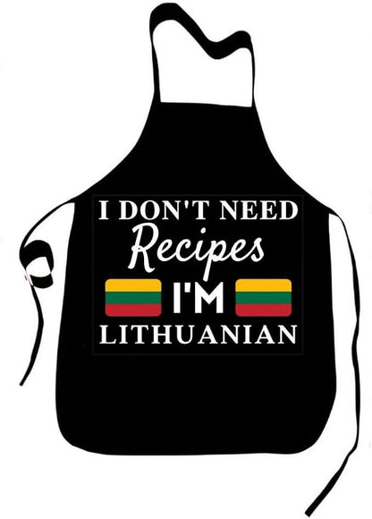 I Don't Need Recipes Novelty Chef Kitchen BBQ Apron Barber Chef Bib BBQ Kitchen Decor