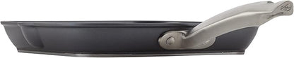 Anolon Accolade Forged Hard Anodized Nonstick Square Grill Pan/Griddle with Spouts, 11 Inch - Moonstone Gray