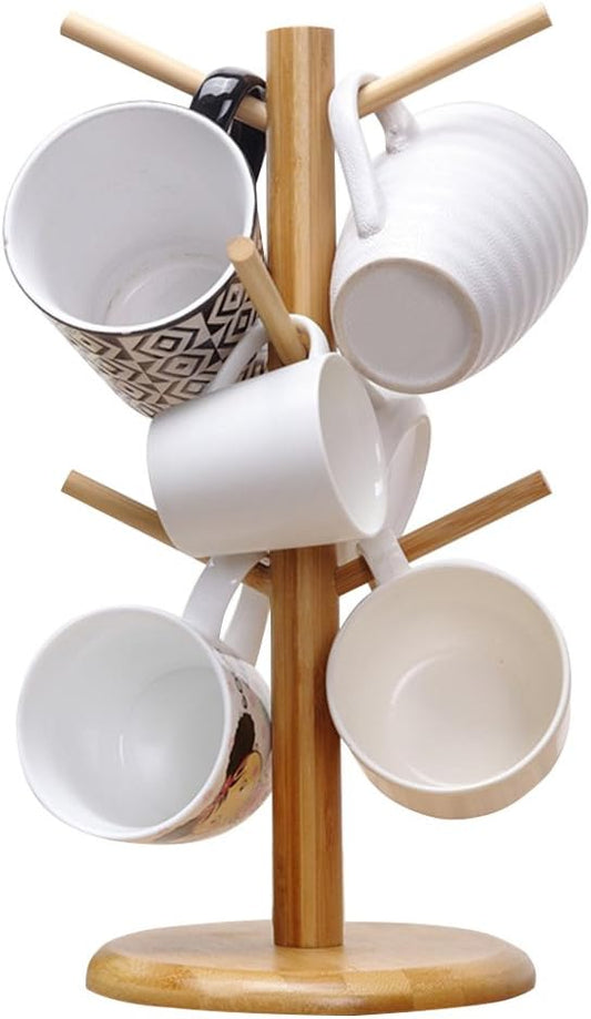 MyLifeUNIT Mug Holder Tree, Coffee Cup Holder with 6 Hooks (Yellow) by MyLifeUNIT