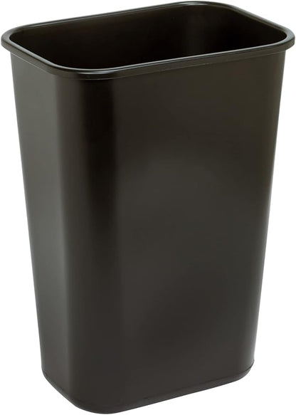 Wastebasket, 10.25 Gallons, 20 1/2in.H x 15 1/2in.W x 11 1/2in.D, Black, WB0196