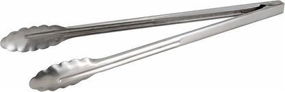 Winco Coiled Spring Extra Heavyweight Stainless Steel Utility Tong, 16-Inch by Winco