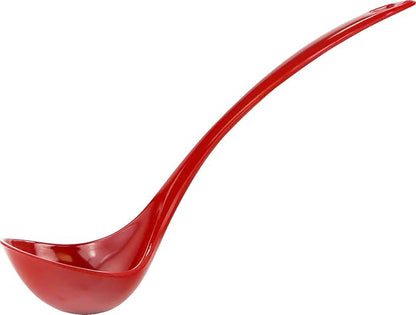 Reston Lloyd Melamine Soup Ladle Kitchen Utensil, Premium Quality Utensil with Heat Resistant Ergonomic Handle, Durable BPA-Free Plastic, 10.5 inch long, 6pc Set, Red - Image 3