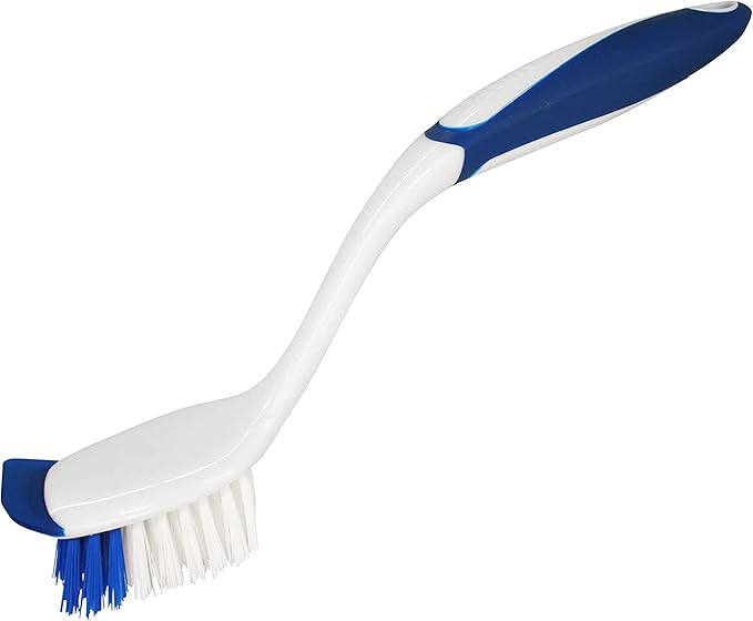 Dawn Dish Brush with Soft Nylon Bristles and Scraper, Blue/White by Dawn