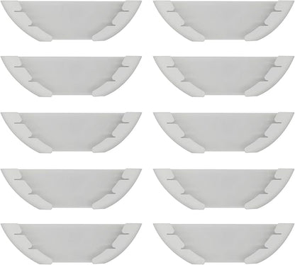 Universal Pot Lid Organizer for Cabinet, 10 Pcs Pan Lids Organizers Inside Cabinet Door Wall Mount Pots Top Storage Rack Holder for Kitchen, Fits 6" to 13.5" (10pcs white)