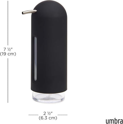 Umbra Penguin 12 oz (355 ml) Soap Pump, Kitchen Soap Dispenser, Also Works with Hand Sanitizer, Black - Image 3