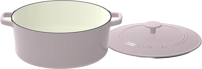 Cuisinart Chef's Classic Enameled Cast Iron Round Covered Casserole (Gray, 7- Quart) - Image 2
