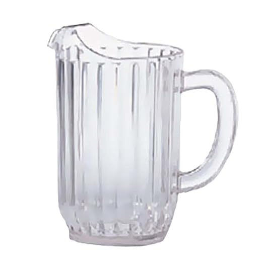 G.E.T. P-3032-1-CL-EC BPA-Free Break-Resistant Restaurant Style Plastic Pitcher, 32 Ounce, Clear - Image 2