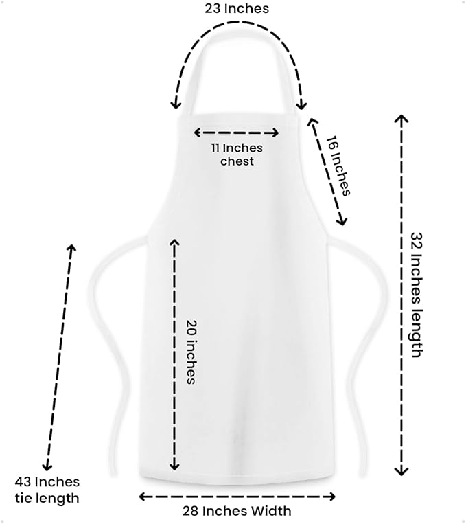 Avalon Kitchen Aprons for Men - 100% Polyester Chef Apron Women with Extra Long Ties - Cooking Aprons for Women & Mens Apron - Image 6