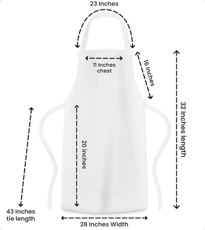 Avalon Kitchen Aprons for Men - 100% Polyester Chef Apron Women with Extra Long Ties - Cooking Aprons for Women & Mens Apron - Image 6