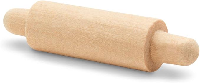 Wooden Mini Rolling Pin, 1-1/2 inches, Pack of 100, Perfect for Scrapbook Projects, Miniatures, Party Decor, and Crafts, by Woodpeckers - Image 4