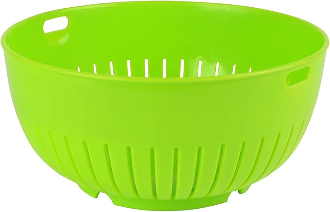 Hutzler Mini Food Colander Strainer, 6.25 Inch Diameter, BPA Free (Green)