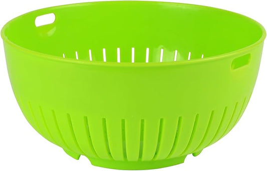 Hutzler Mini Food Colander Strainer, 6.25 Inch Diameter, BPA Free (Green)