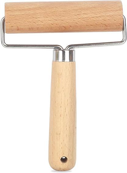 Roller Rolling Pin, 4 Inch Wood Rolling Pin for Kneading the Dough of Baking Bread, Pizza, Cookie, Noodles (M) by YIKANGHENG