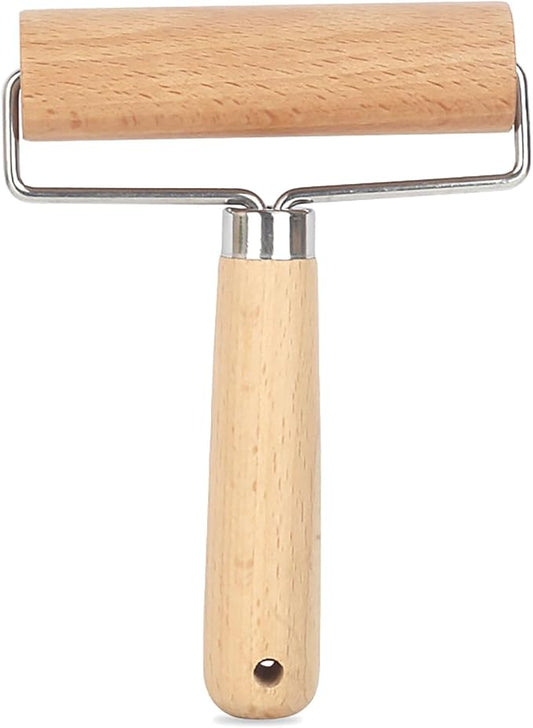 Roller Rolling Pin, 4 Inch Wood Rolling Pin for Kneading the Dough of Baking Bread, Pizza, Cookie, Noodles (M) by YIKANGHENG